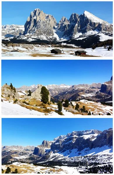 Montanhas nevadas — Fotografia de Stock