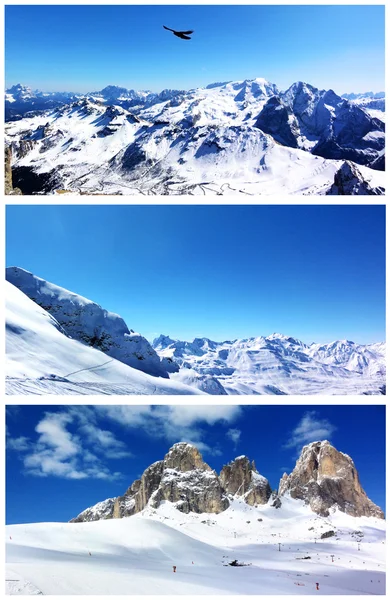 Montanhas nevadas — Fotografia de Stock