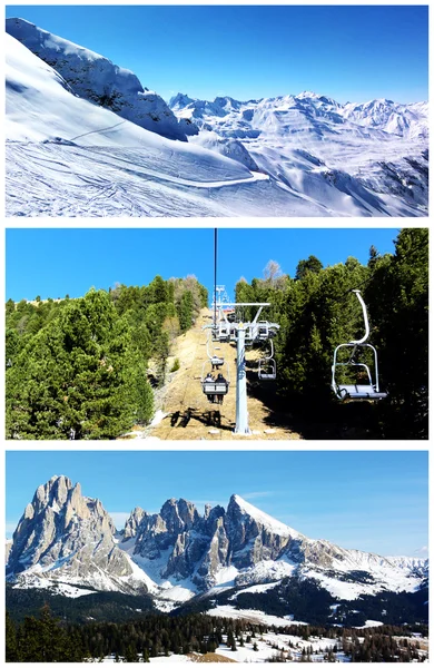 Montanhas nevadas — Fotografia de Stock