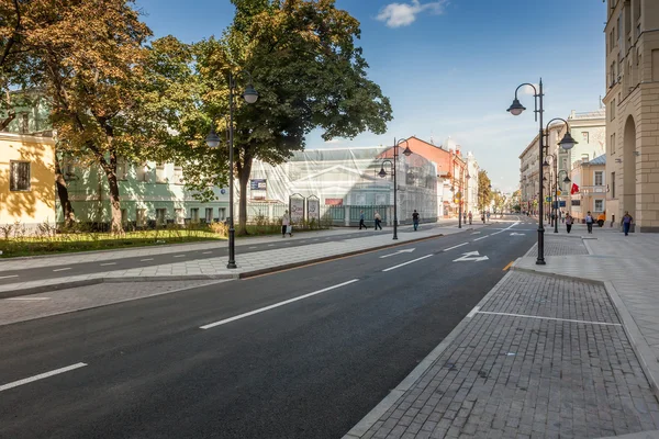 Pyatnitskaya straat na renovatie, Moskou, Rusland — Stockfoto