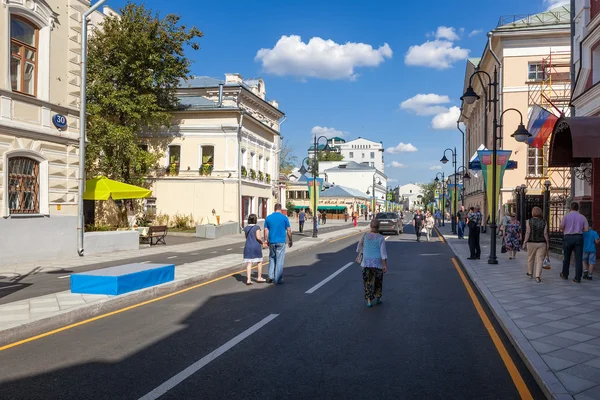 Pyatnitskaya straat na renovatie, Moskou, Rusland — Stockfoto