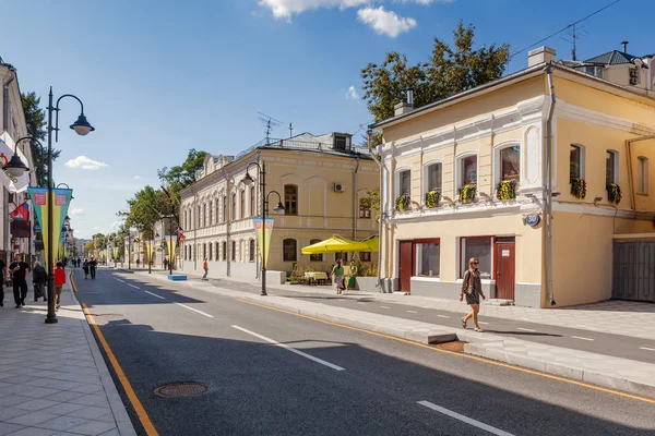 Pyatnitskaya straat na renovatie, Moskou, Rusland — Stockfoto