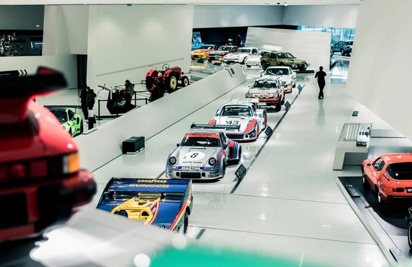 Stuttgart Alemanha Março 2020 Museu Interior Carros Vencedores Museu Porsche — Fotografia de Stock