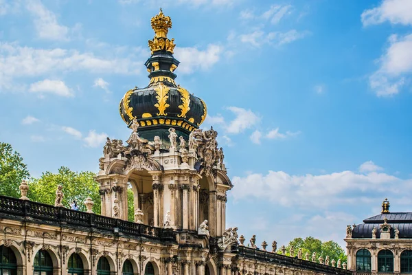 Května 2019 Drážďany Německo Barokní Zwingerův Palác Století Korunní Brána — Stock fotografie