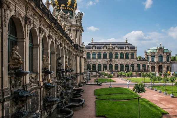 Května 2019 Drážďany Německo Zwinger Barokní Palác Drážďanech Německo Detaily — Stock fotografie