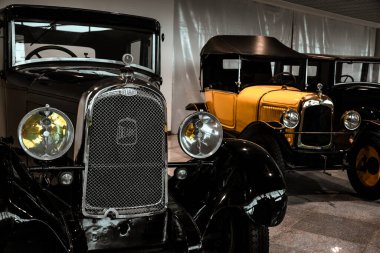 4 Haziran 2019, Moskova, Rusya: Fransız otomobili Delahaye 107 M 1929. 1920 'lerin klasik retro arabaları..