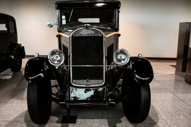 4 Haziran 2019, Moskova, Rusya: Fransız otomobili Delahaye 107 M 1929. 1920 'lerin klasik retro arabaları..