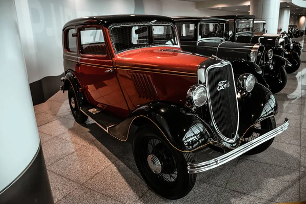2019年6月4日 俄罗斯莫斯科 美国福特Y型汽车的侧视图 1930年代经典复古汽车 — 图库照片