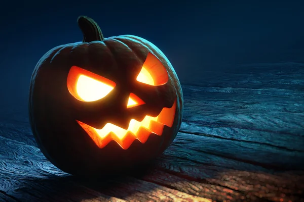 Zucca di Halloween - jack O'lantern — Foto Stock