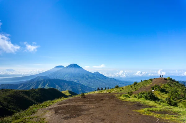 Vista dalla cima del monte prau — Foto Stock