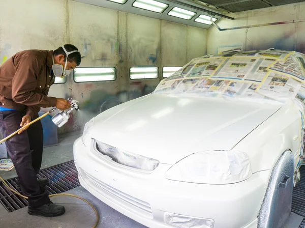 Auto, překreslení práce — Stock fotografie