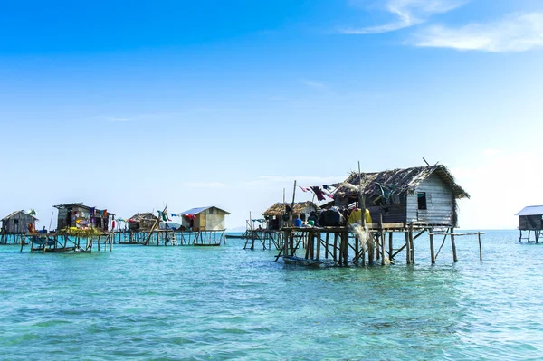 Village flottant de bajau — Photo