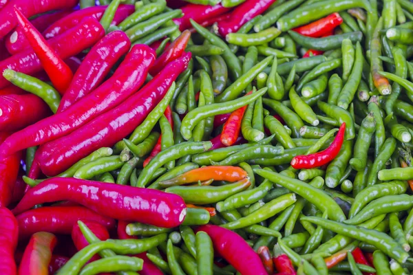 Čerstvé chilli pozadí — Stock fotografie