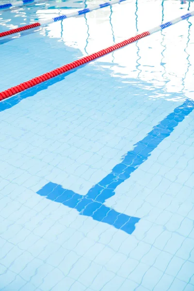 Swimming pool lanes — Stock Photo, Image