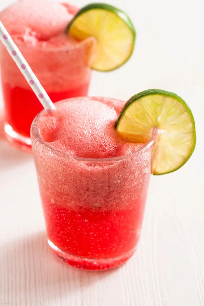 Wassermelone und Limettengetränk — Stockfoto