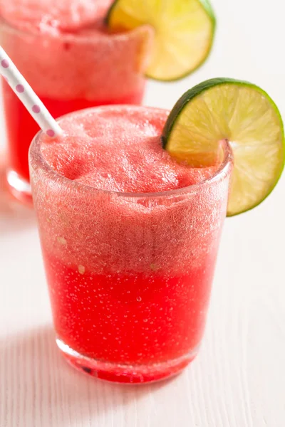 Wassermelone und Limettengetränk — Stockfoto