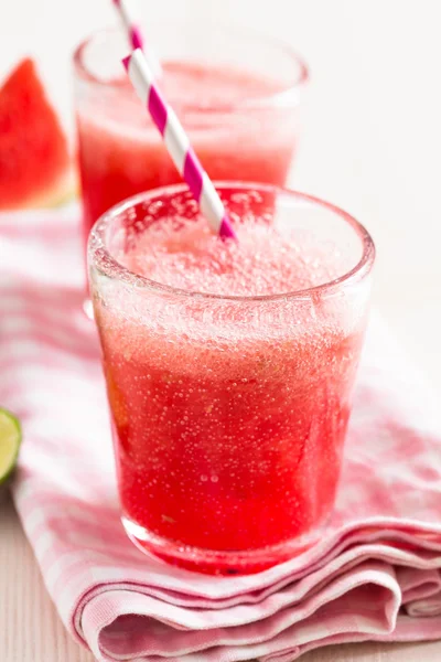 Wassermelone und Limettengetränk — Stockfoto