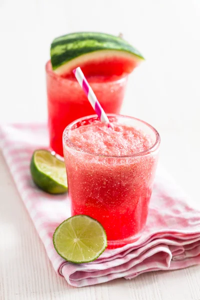 Wassermelone und Limettengetränk — Stockfoto