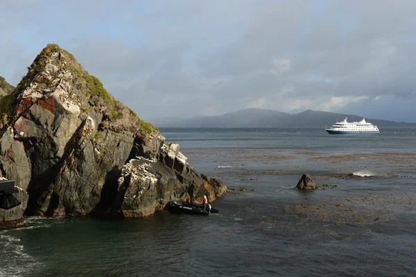 Ship near Cape Horn. — Stock Photo, Image