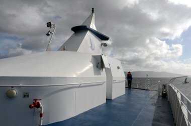 Horn burnu yakınındaki bir gemi.