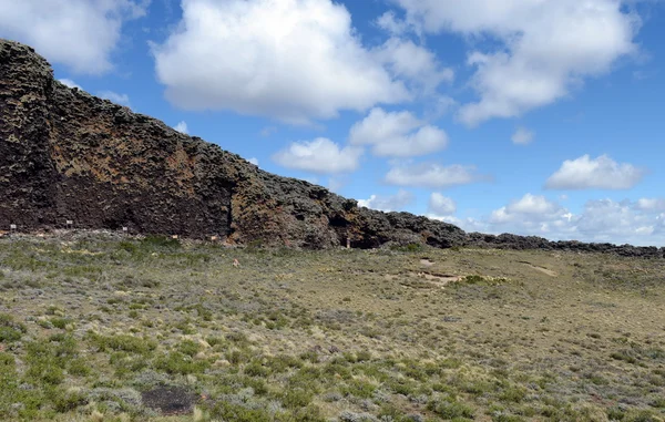 El lugar habitado por antiguas tribus indígenas en el Parque Nacional Pali Aike . —  Fotos de Stock