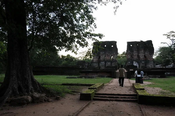 Königlicher Palast von König parakramabahu in der Welterbestadt polonnaruwa. — Stockfoto