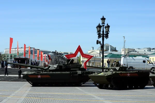 Репетиция парада в честь Дня Победы в Москве . — стоковое фото