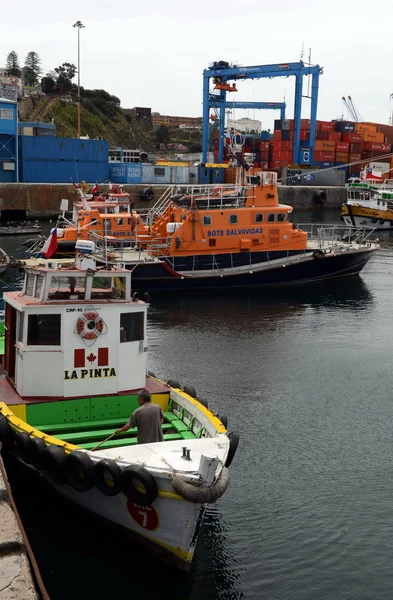 Chileense zeehaven van Valparaiso. — Stockfoto