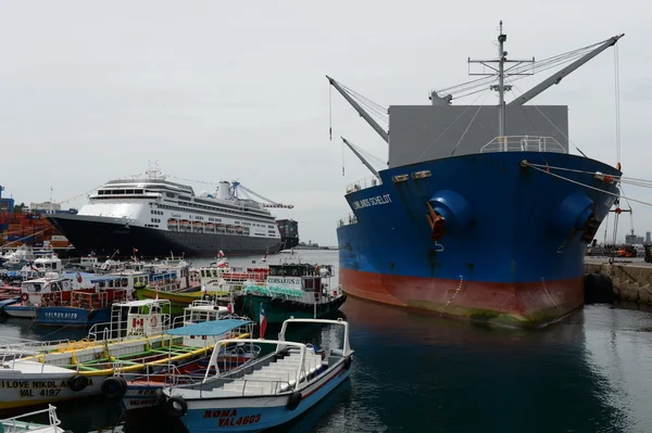 Chilijskiego portu Valparaiso. — Zdjęcie stockowe