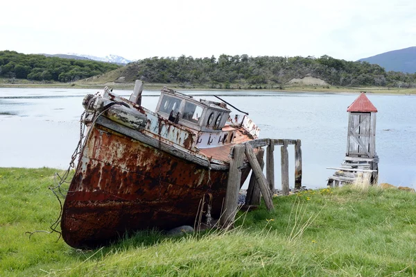 Harberton je nejstarší zemědělské Tierra del Fuego a významnou historickou památkou regionu. — Stock fotografie