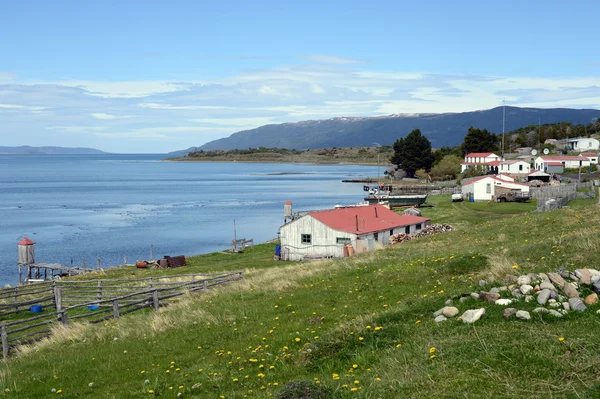 Harberton ingatlan a legrégebbi farm a Tierra del Fuego, és egy fontos műemlék, a régió. — Stock Fotó
