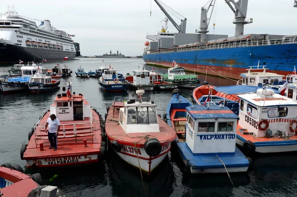 Chileense zeehaven van Valparaiso. — Stockfoto