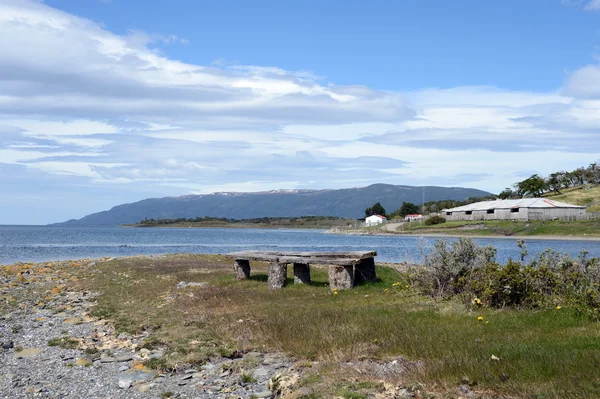 Harberton estate is de oudste boerderij van Tierra del Fuego en een belangrijk historisch monument van de regio. — Stockfoto