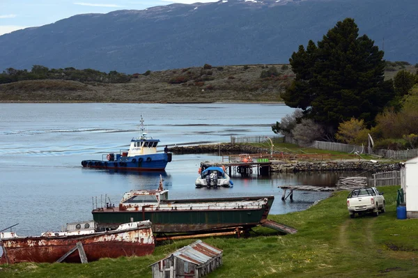 Harberton estate is the oldest farm of Tierra del Fuego and an important historical monument of the region. — Stock Photo, Image