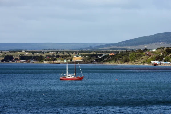 I hamnen i port av Punta Arenas — Stockfoto