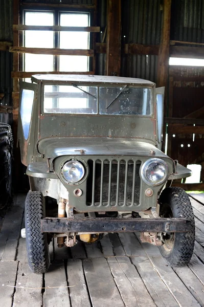 Jeep carro americano na propriedade Herberton . — Fotografia de Stock