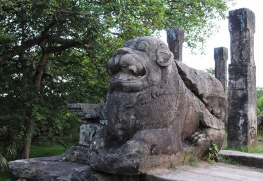 Kraliyet Sarayı King Parakramabahu dünya miras kenti Polonnaruwa.The Polonnaruwa - Ortaçağ Sri Lanka Başkenti.