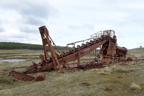 Abandonada mina de ouro no lago Lago Blanco . — Fotografia de Stock