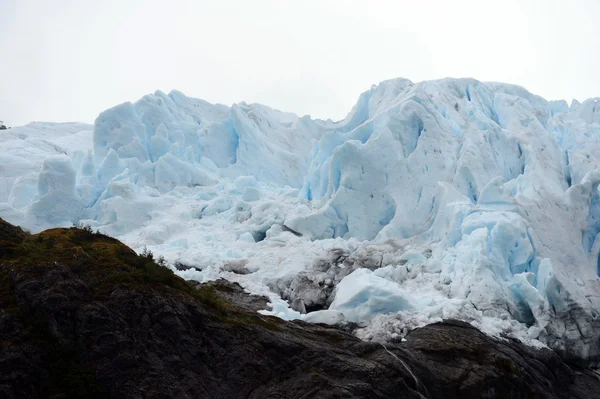 De Aguila-gletsjer in het zuiden van Patagonië. — Stockfoto