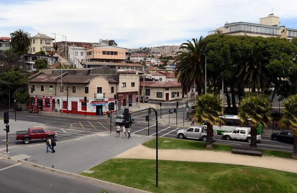 De stad van vina del Mar, het administratieve centrum van de gelijkluidende gemeente, deel van de provincie van Valparaiso. — Stockfoto