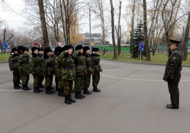  Matkap cadet Kolordu sınıflarda polis.
