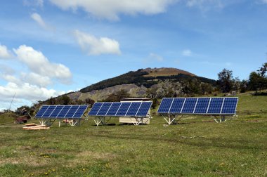 Tierra Del Fuego üzerinde güneş paneli