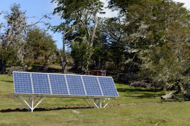 Tierra Del Fuego üzerinde güneş paneli
