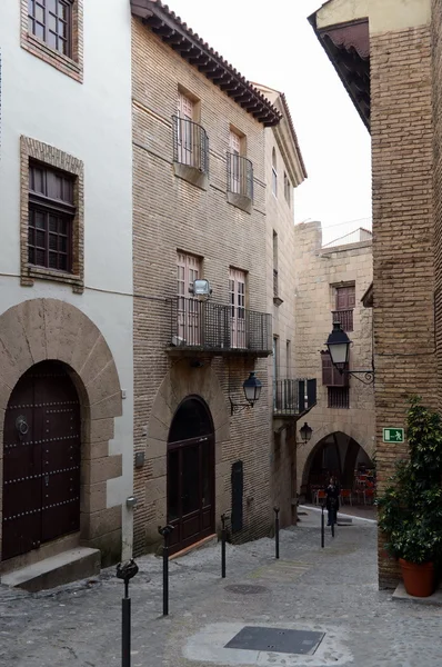 西班牙小村-在开阔的天空，显示 arhitektura 工艺品西班牙建筑博物馆. — 图库照片