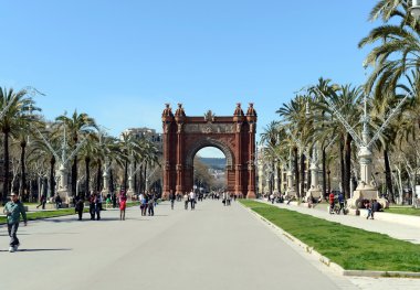  Arc de Triomphe bir anıt Barcelona'da olduğunu