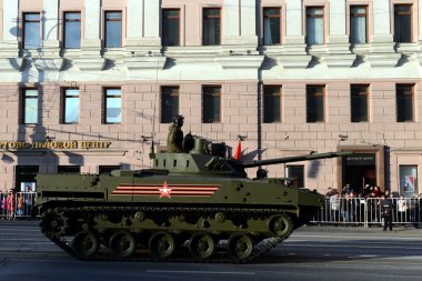  Araç mücadele piyade Bmp-3 prova geçit üzerinde zafer günü için özel..