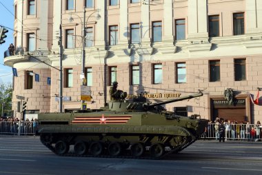  Araç mücadele piyade Bmp-3 prova geçit üzerinde zafer günü için özel..