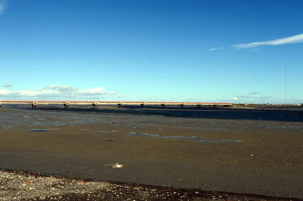 Bron över floden Rio Grande. — Stockfoto