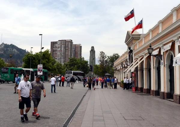 Gente en las calles de Santiago . —  Fotos de Stock