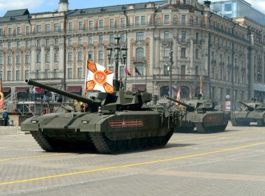  Yeni nesil ana muharebe tankı Armata evrensel mücadele platformu dayalı gelişmiş bir Rus T-14 Armata olduğunu